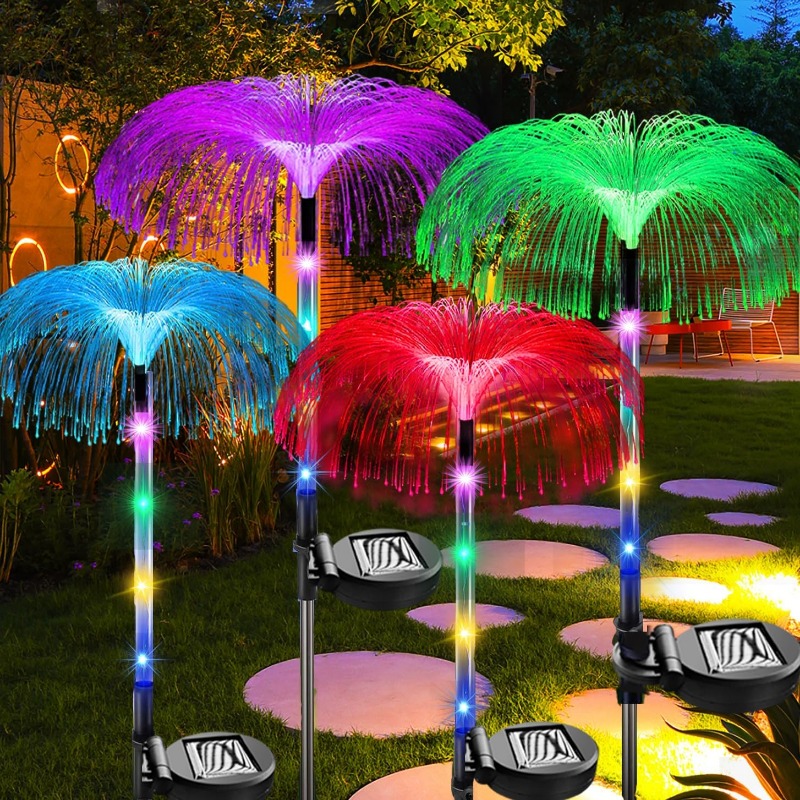 Outdoor Lighting Jellyfish - Açık LED Güneş Işıkları 7 Renk