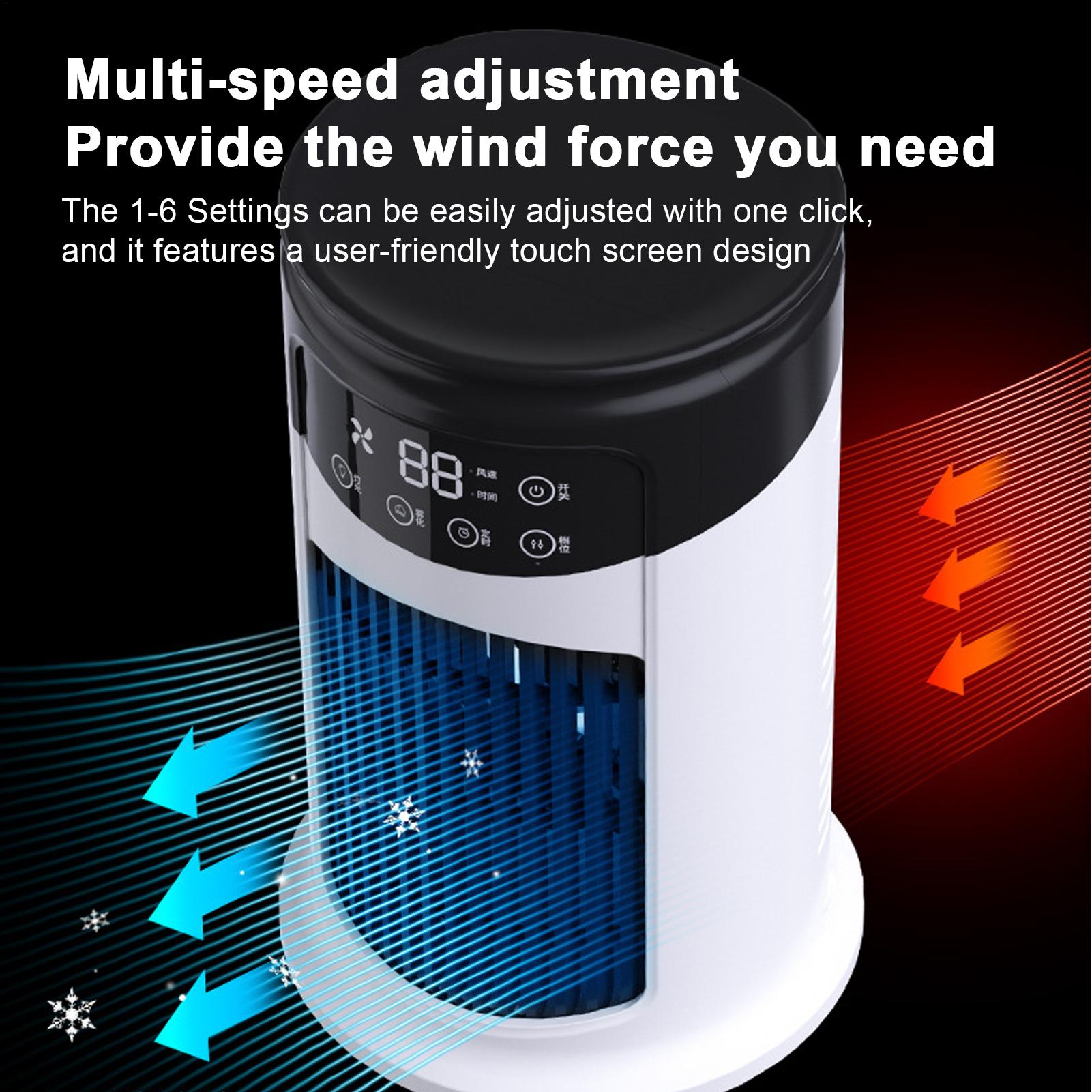 Outdoor Lighting Timer - Taşınabilir Klima Fanı 6 Hızlı Sisleme