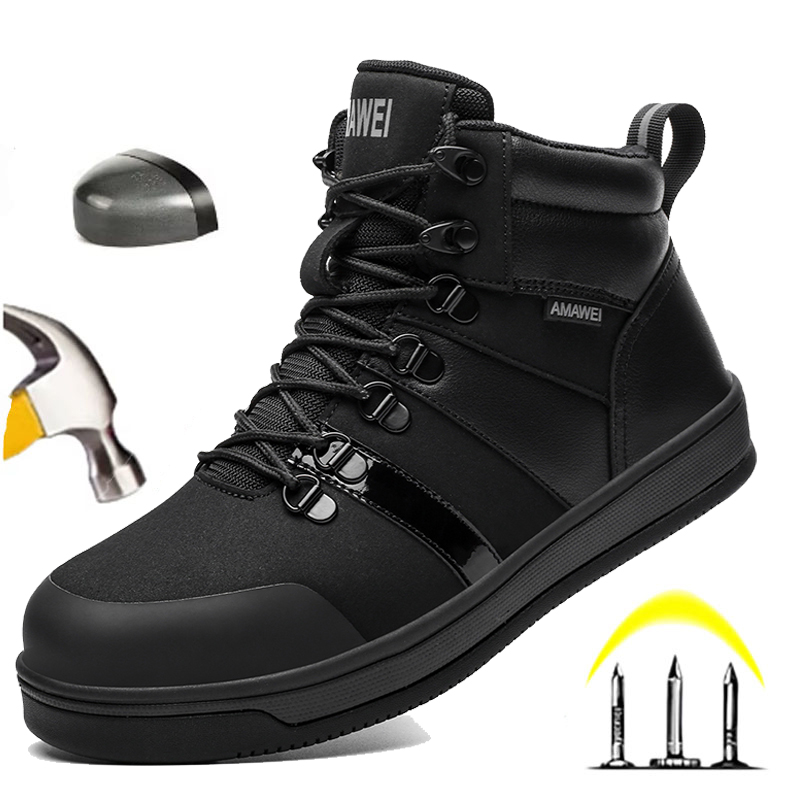 Outdoor Lighting Round - MenSteel Toe Güvenlik İş Botları Anti-Smash