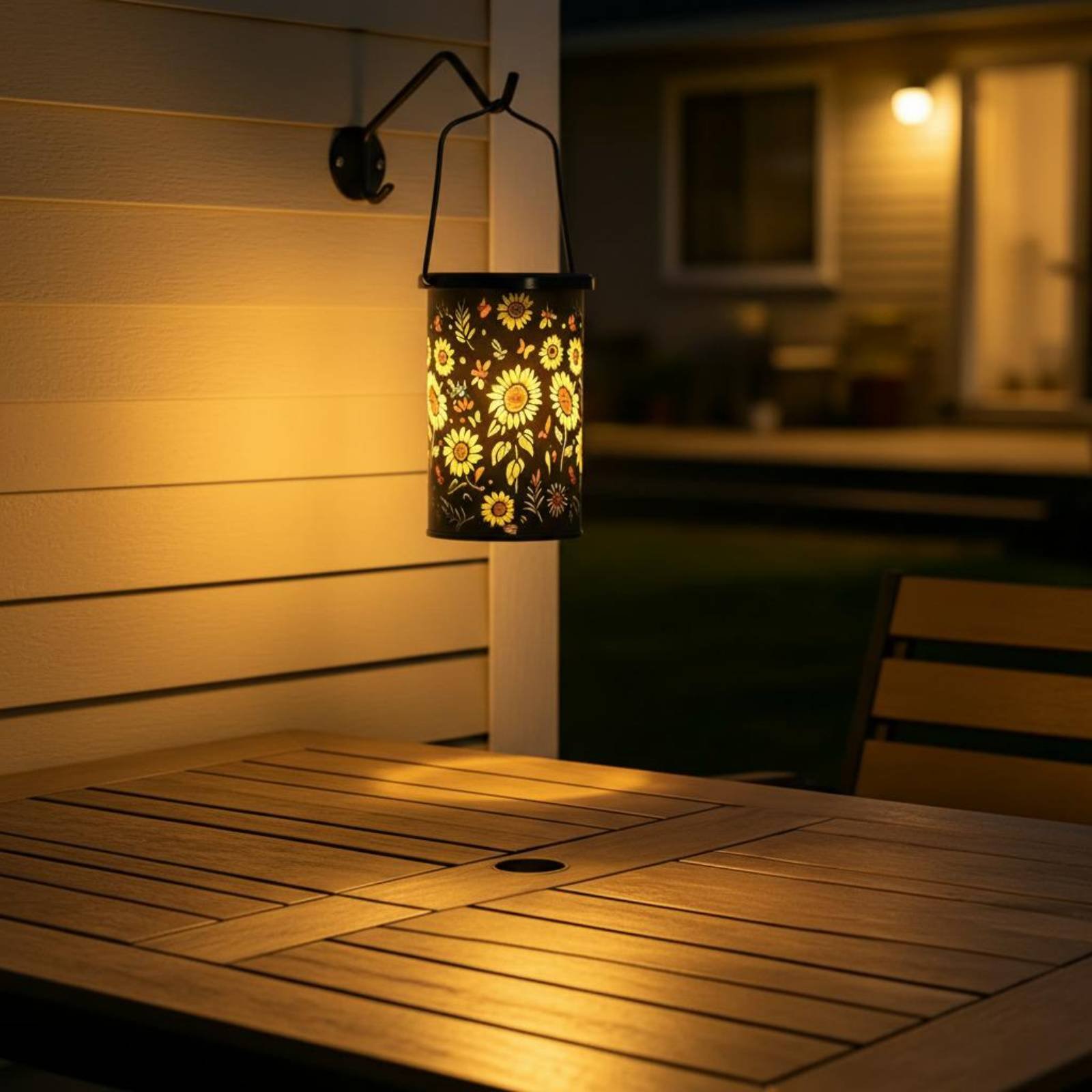 Outdoor Lighting Vintage - Çiçekli Fener Vintage Tasarım Asılı Güneş