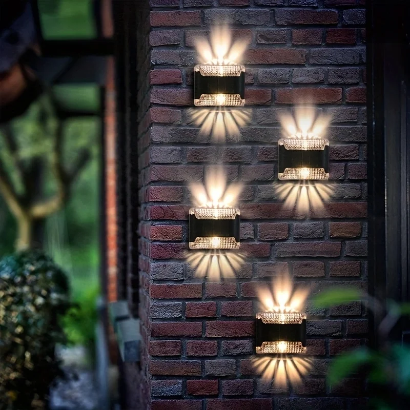 Outdoor Lighting Jellyfish - 4 adet Güneş Enerjili Duvar Lambası: