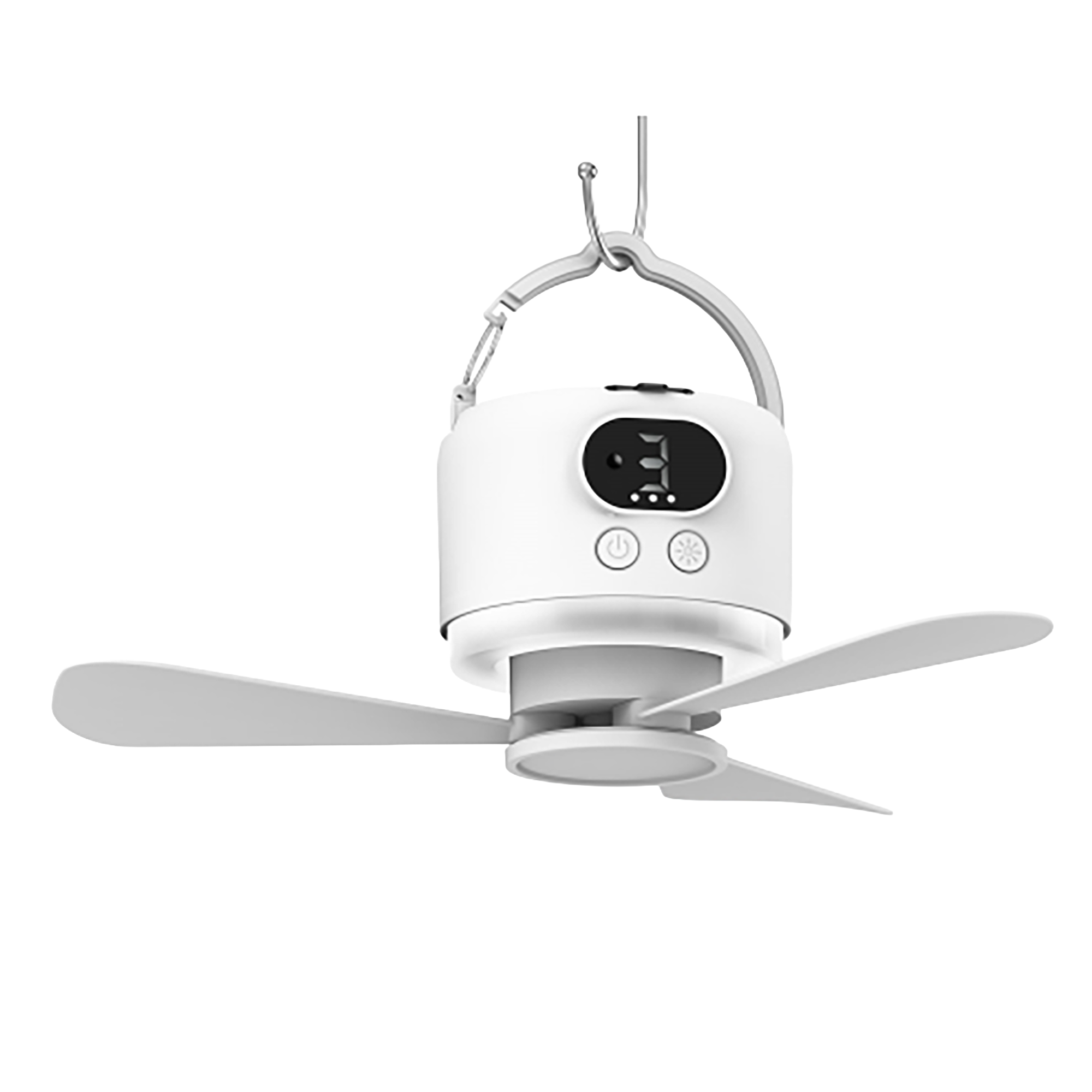 Outdoor Lighting Timer - 10400Mah Şarj Edilebilir Taşınabilir Tavan Vantilatörü,