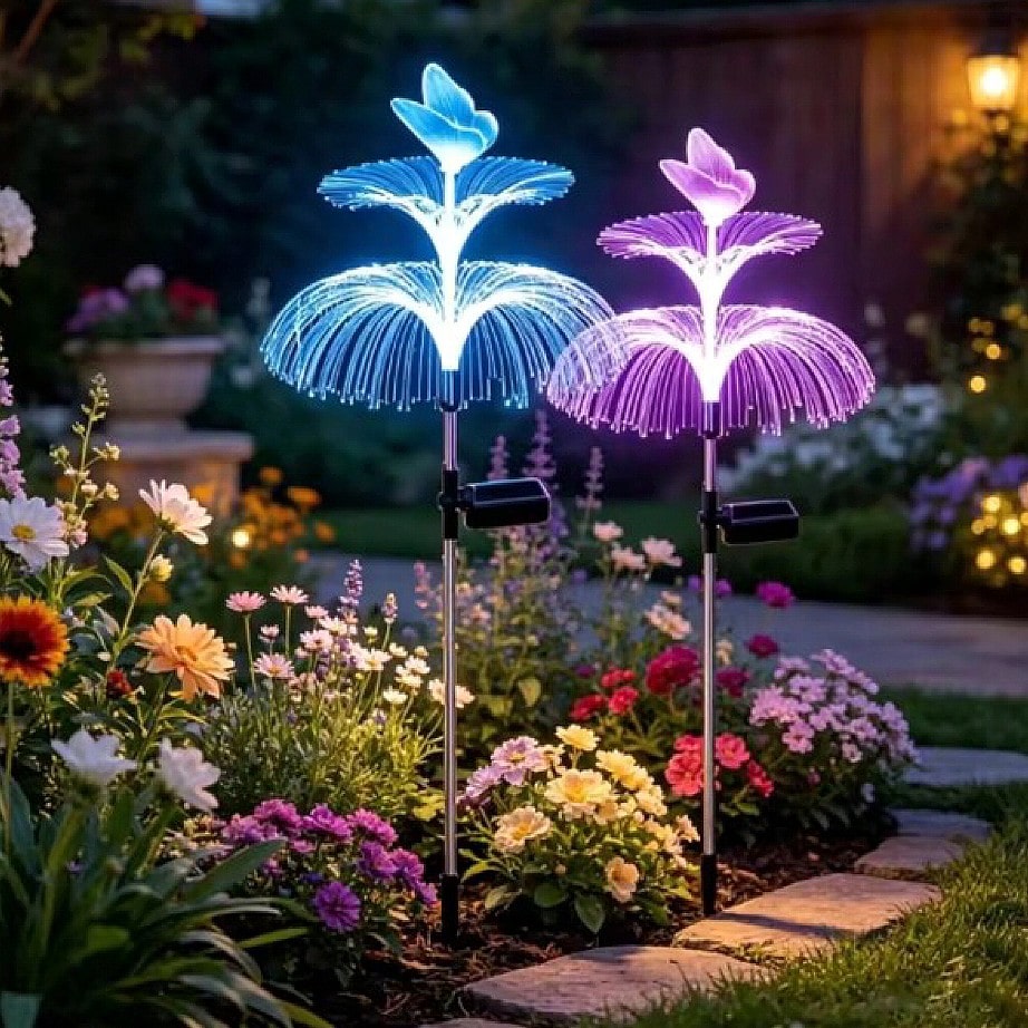 Outdoor Lighting Jellyfish - 2 adet Güneş Enerjili Denizanası Bahçe