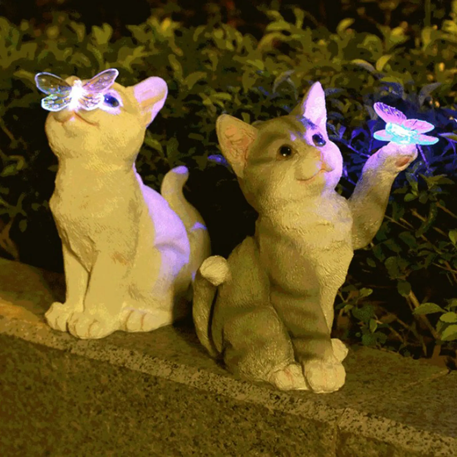 Outdoor Lighting Wire - Açık Kedi Heykel Heykelcik Kolye Bahçe