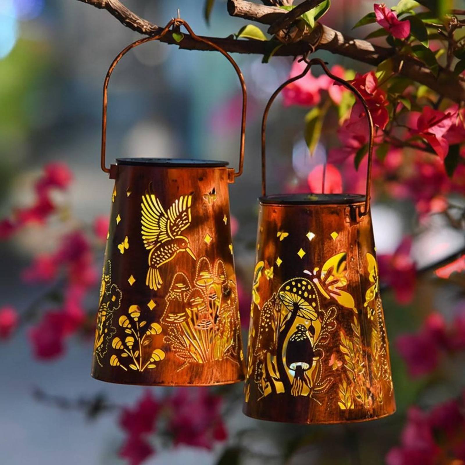 Çiçek Bahçesi Fener Desenli Ba - Outdoor Lighting Battery Powered incelemesi ve fiyatı
