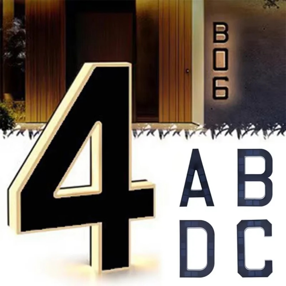 Yeni Güneş Enerjili Adres Tabe - Outdoor Lighting For Front Of House incelemesi ve fiyatı