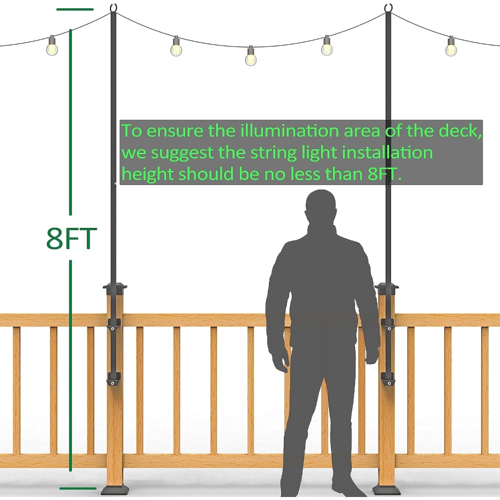 2'li paket ip ışık direkleri - - Outdoor Lighting Hooks incelemesi ve fiyatı