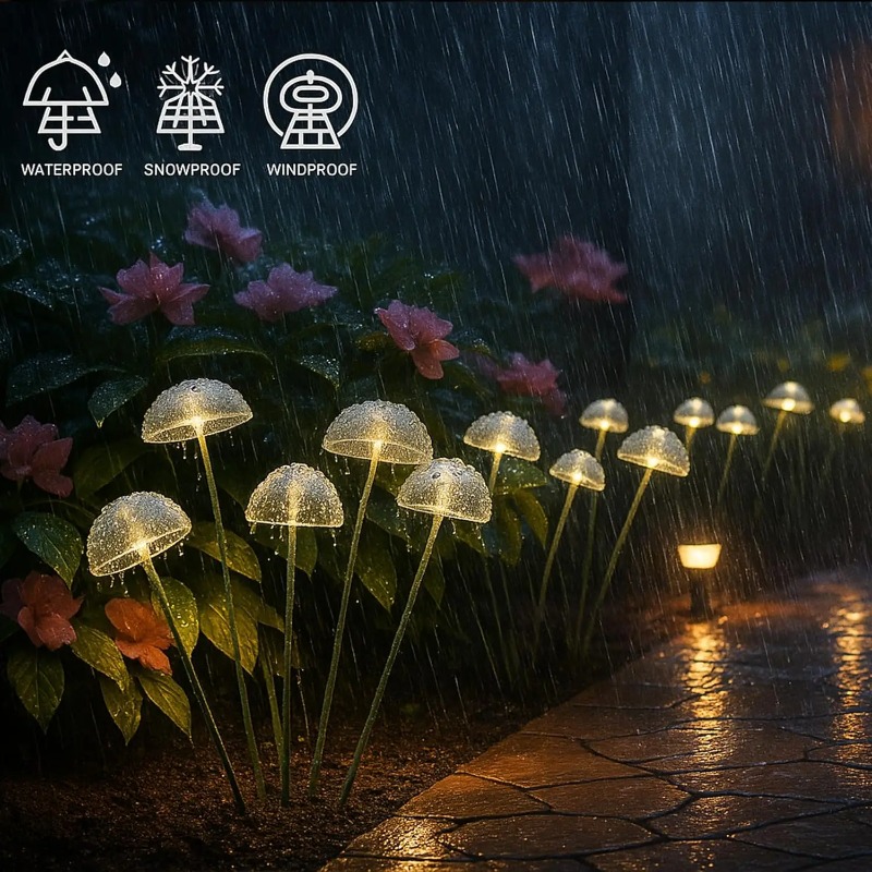 6LEDS Güneş Enerjili Mantar Şe - Outdoor Lighting Jellyfish incelemesi ve fiyatı