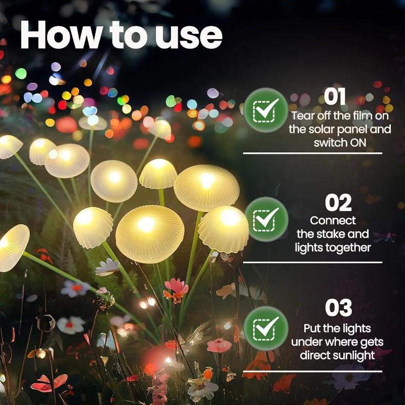 6LEDS Güneş Enerjili Mantar Şe - Outdoor Lighting Jellyfish incelemesi ve fiyatı