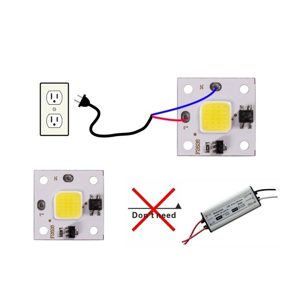 10W COB modülü 220V LED çip di - Outdoor Lighting For Backyard incelemesi ve fiyatı
