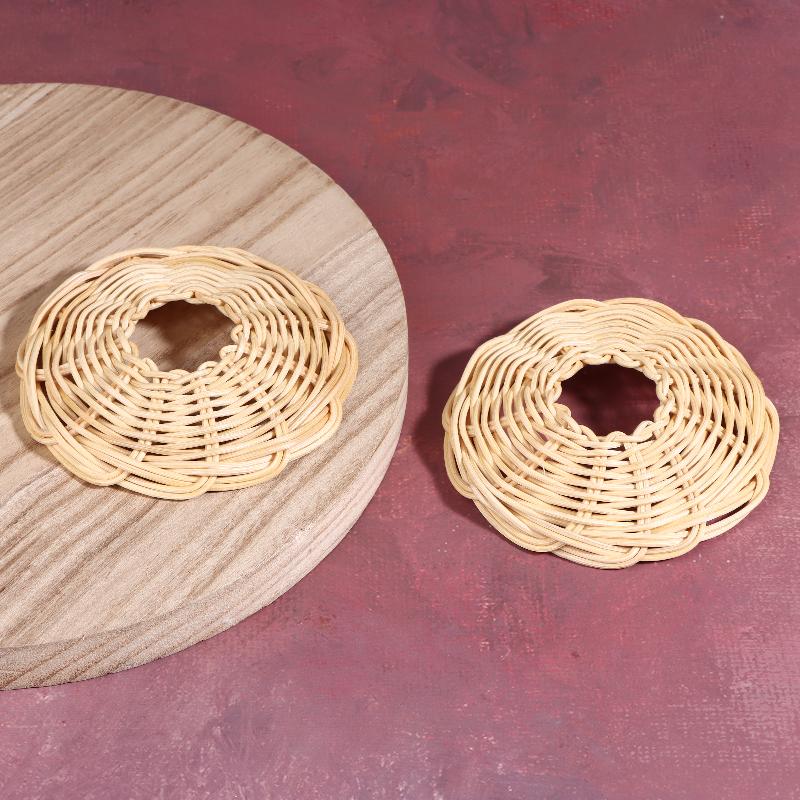 2 adet el dokuması Rattan abaj - Outdoor Lighting Vintage incelemesi ve fiyatı
