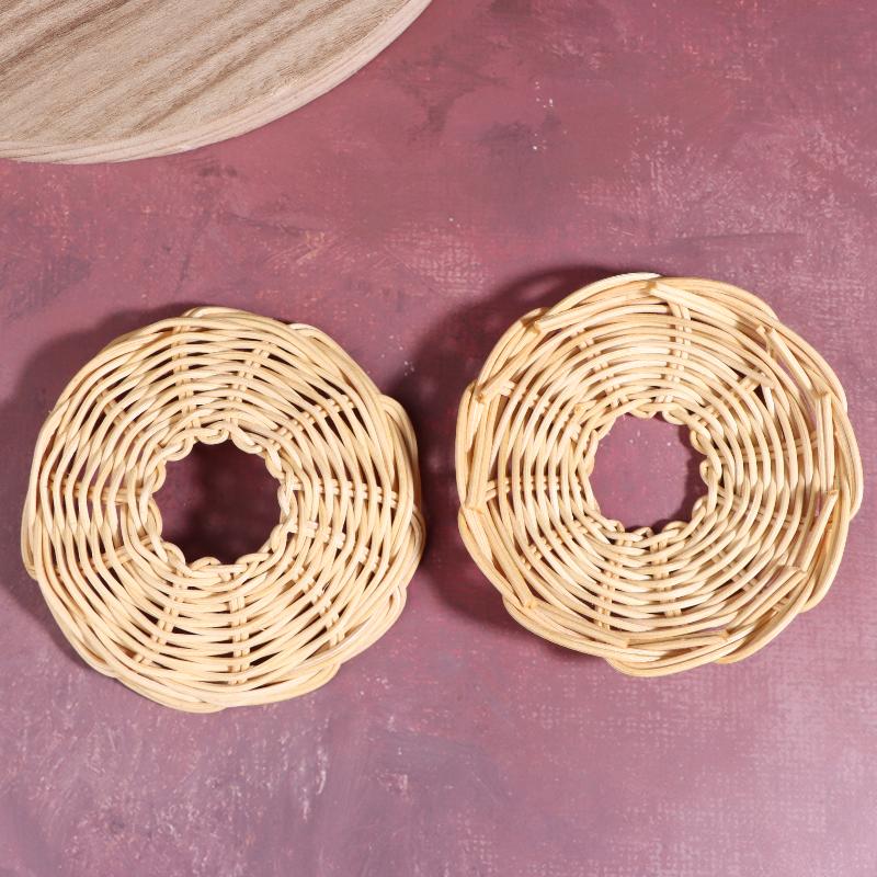 2 adet el dokuması Rattan abaj - Outdoor Lighting Vintage incelemesi ve fiyatı