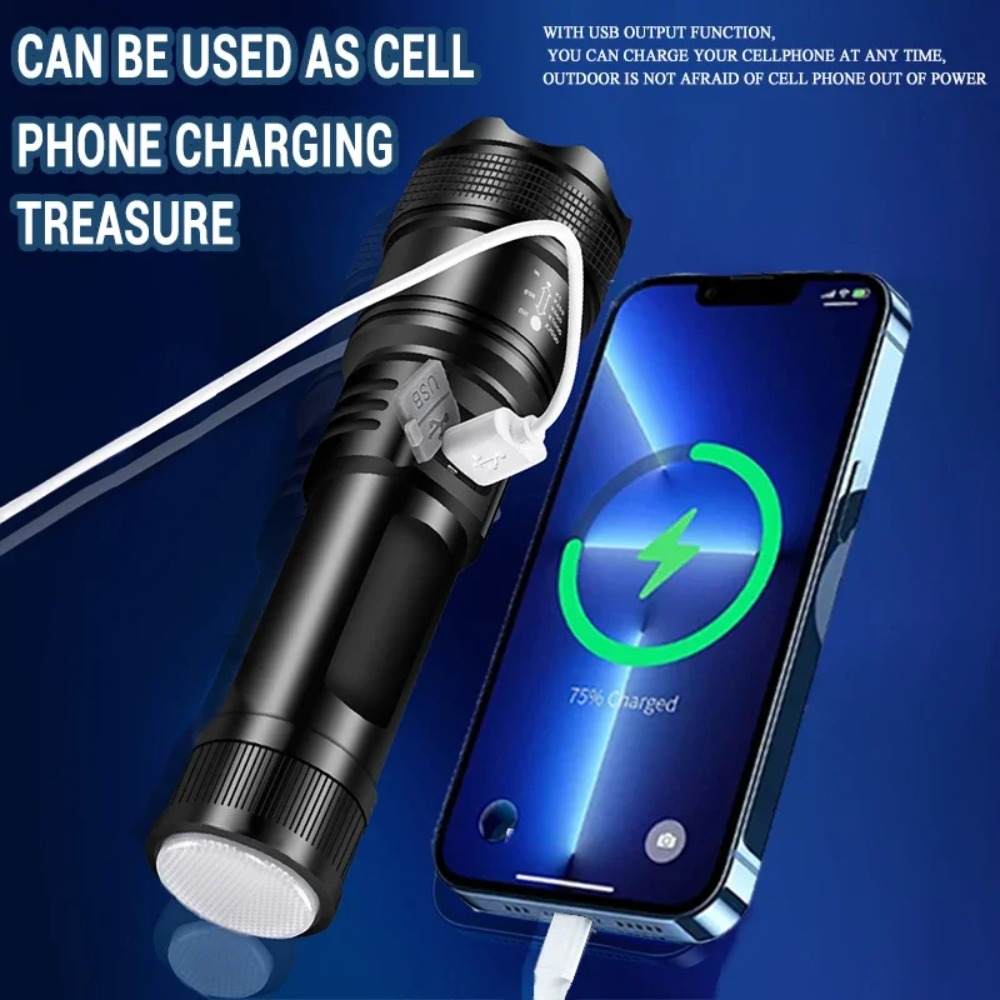 Güçlü LED El Feneri Dahili Pil - Outdoor Lighting Battery Powered incelemesi ve fiyatı