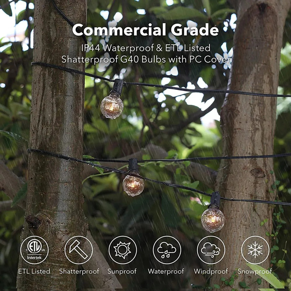 8M/15M G40 Küre Şeklinde Işık  - Outdoor Lighting For Backyard incelemesi ve fiyatı